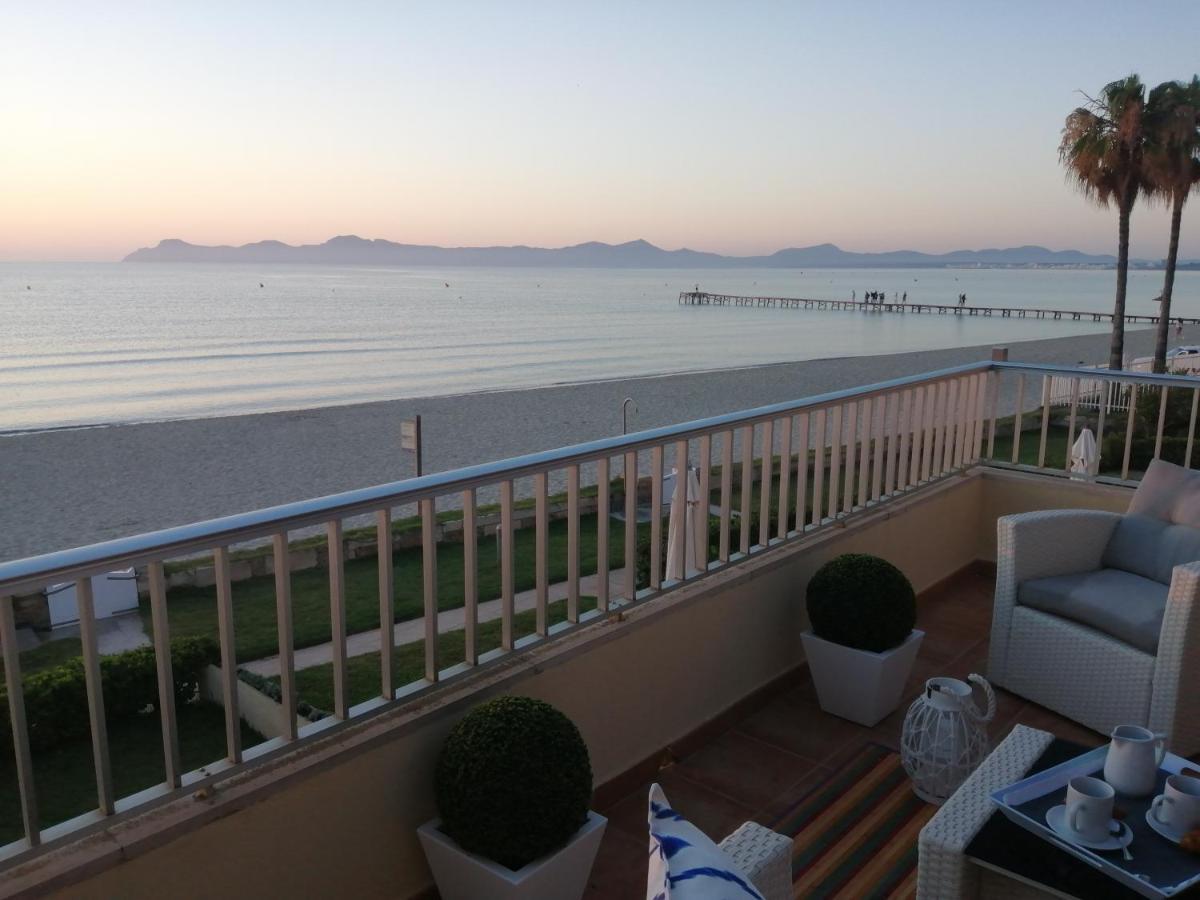 דירות פורט ד'אלקודיה Apt Playa De Muro Ca N Ines - 1ª Linea De Playa מראה חיצוני תמונה