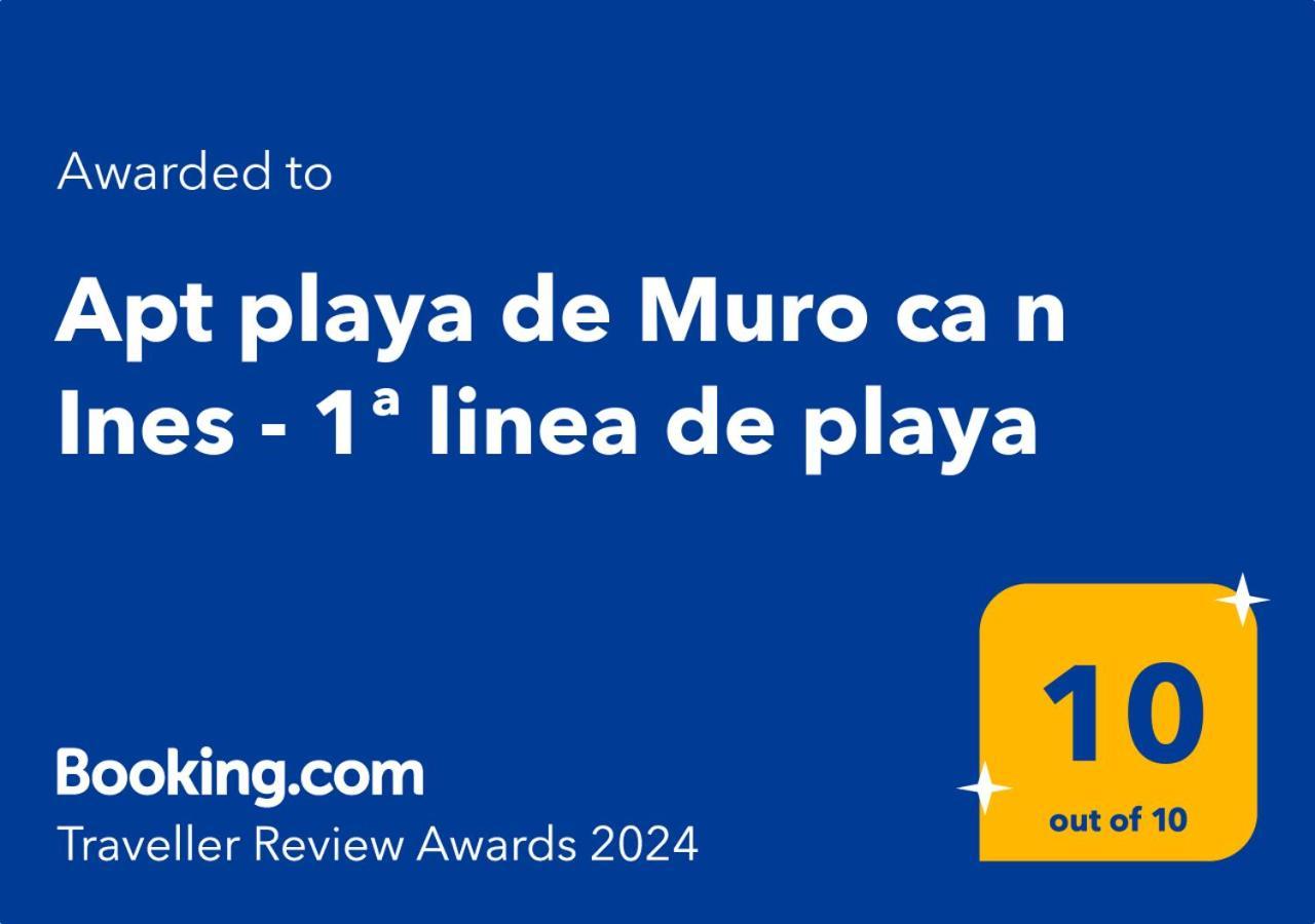 דירות פורט ד'אלקודיה Apt Playa De Muro Ca N Ines - 1ª Linea De Playa מראה חיצוני תמונה