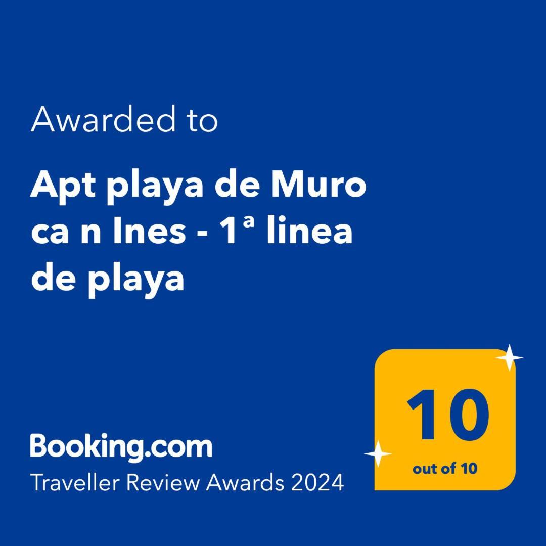 דירות פורט ד'אלקודיה Apt Playa De Muro Ca N Ines - 1ª Linea De Playa מראה חיצוני תמונה